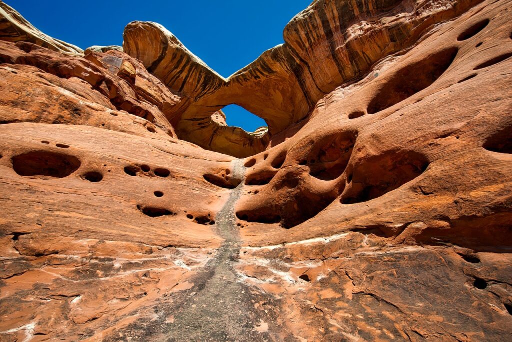 desert, rock formations, erosion